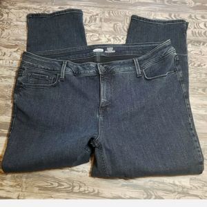 Old Navy Rockstar Super Skinny Crop Strecth Jeans Sz 20 Long NWOT